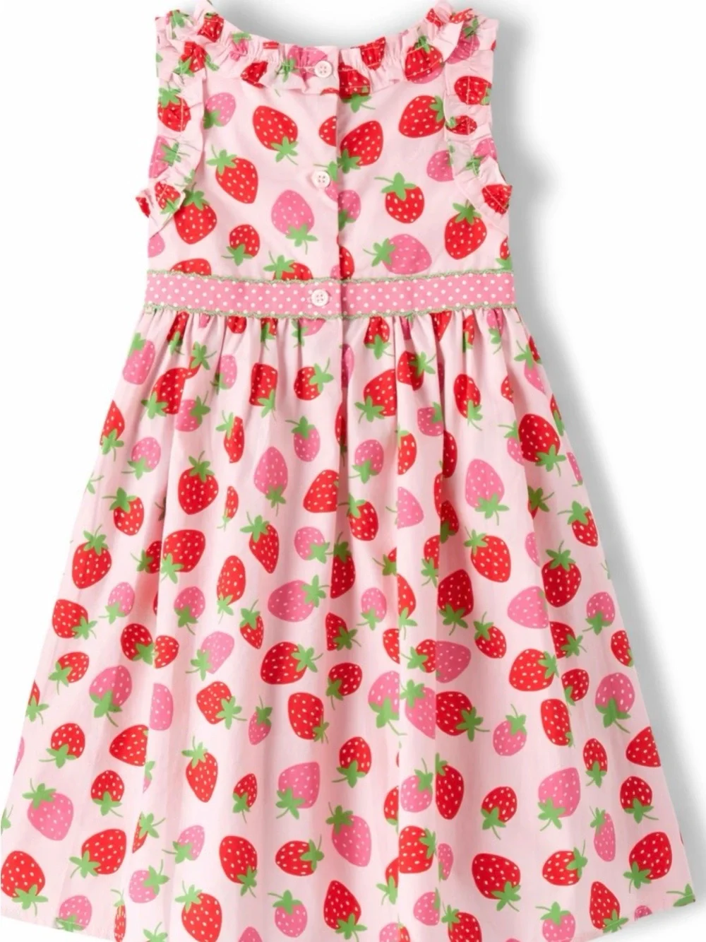 Gymboree Girls Pink Strawberry Ruffle Dress | Size 6 |